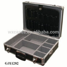 cajas de herramientas 2014 aluminio fuerte maletín con herramientas guardar sistema y compartimientos ajustables dentro de